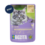 BOZITA SENIOR 8+ EXTRA KYCKLING – BITAR I SÅS