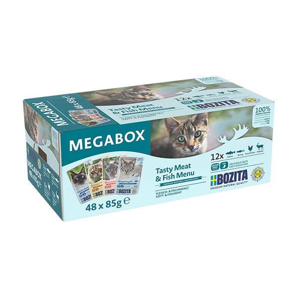 Bozita Megabox, bitar i sås
