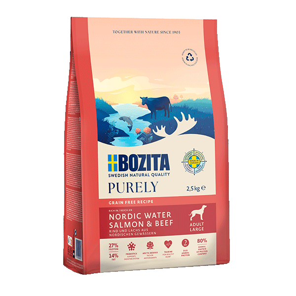 Bozita Purely dry food with salmon and beef